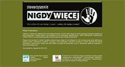 Desktop Screenshot of ksiega.nigdywiecej.org